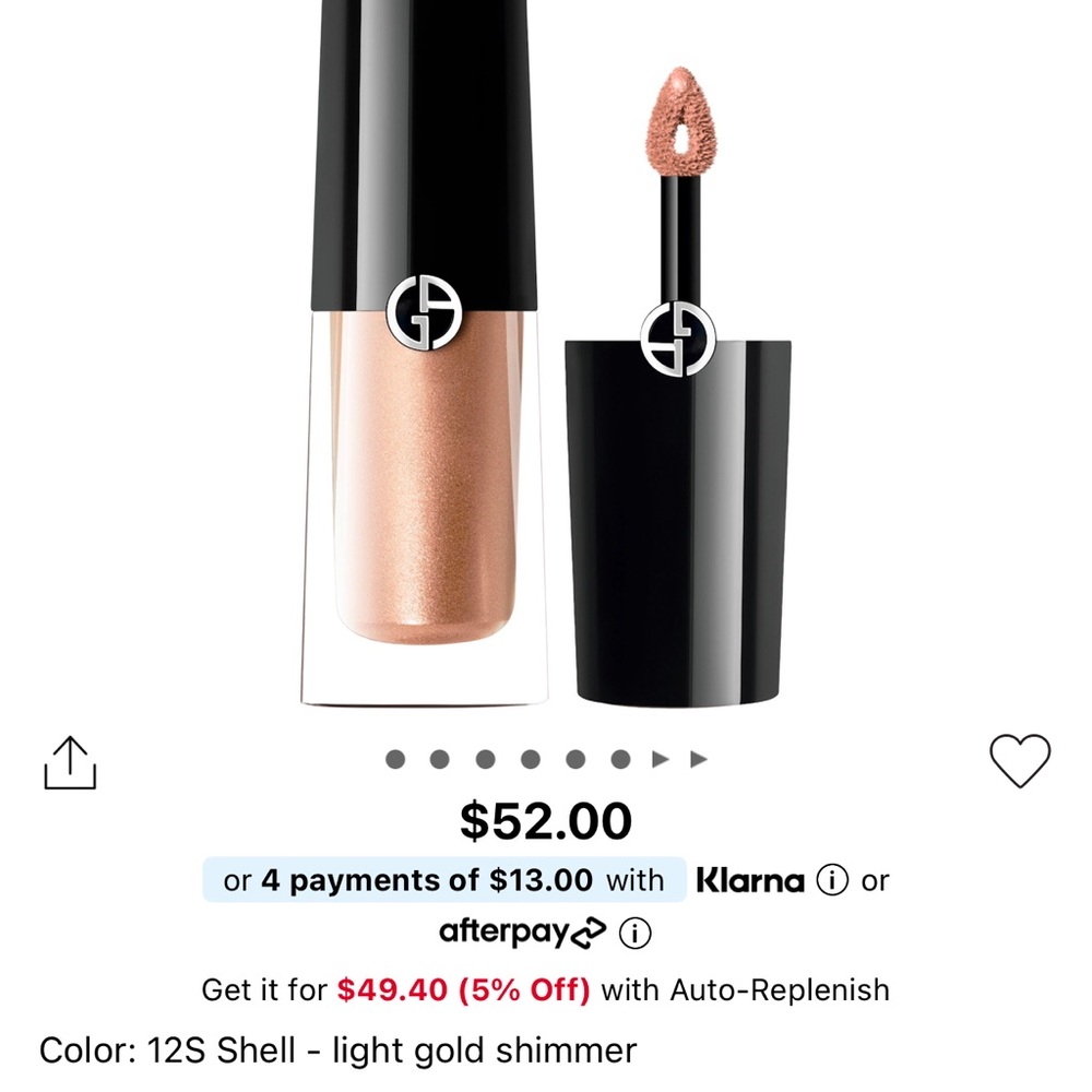 Giorgio Armani Eye tint 12S Shell-light gold shimmer